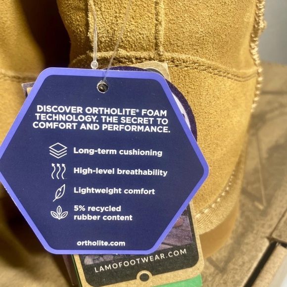 Lamo Tan Ankle Boots with Plush Lining - Picture 9 of 12